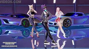 ahri seraphine akali kda hot kpop dance turns hentai fucking?