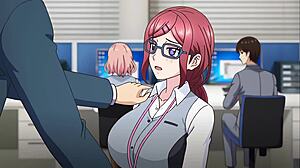 Busty Hentai Babe's Ass and Tits Pounded by Colleague in Shachiku Cinderella 2