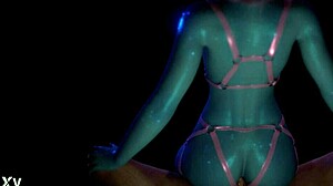 whoa this blue succubus demon grinds and rides cock wildly!