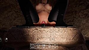 how the hell did lara lose her anal virginity to that monster in the temple??