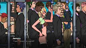 what if a horny japanese bus stranger begged your help with his throbbing erection?