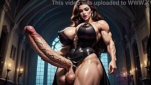 What if shemale monsters erupted huge loads on crossdressers?