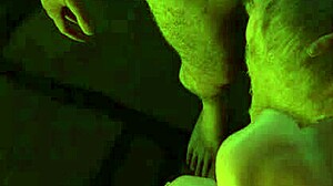 damn this hot blonde slurps that old man's cock so good