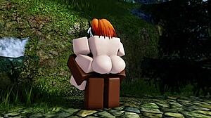 Adachi Rei Inflated by Monster BBC Blowjob Cumshot