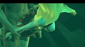 Blonde Cheerleader's Wild Handjob Cowgirl Ride in 3D Game!