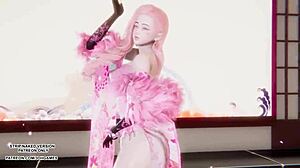 seraphine shakes her sexy body in kpop dance then gets wild in league of legends uncensored hentai