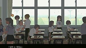 check out this cute college babe's erotic 6th month hentai game adventure for us