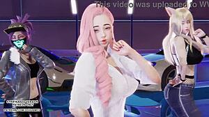ahri seraphine akali kda hot kpop dance turns hentai fucking?