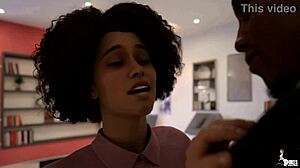 British employee slurps boss's big black cock before deepthroat pounding