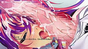 Futanari teen sucks massive cock and swallows cum in infiltration scene english subbed