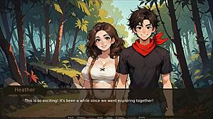 Farmer catches step sis slurping banana blowjob on ranch