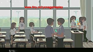 check out this cute college babe's erotic 6th month hentai game adventure for us