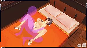 牛装女仆复古3D Hentai狗爬式猛干