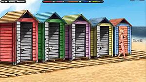 a stranger slathers sunscreen on me then slams huge cock for deep creampie surprise