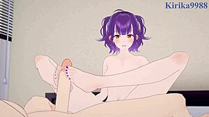 nanase suzuna rides yuhi riri's cock hard before massive creampie finish