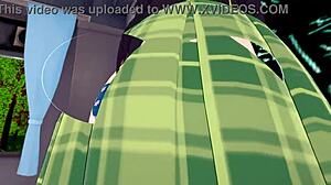 explosive xray glasses reveal student panties in hentai animation!