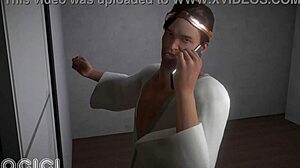 curvy goth milf wife big ass tits halloween ride on cock 3d vam bounce