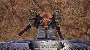 劳拉紧屁眼被巨型机器人鸡巴撑成洞穴3D动漫肛爆