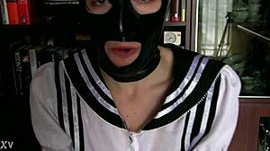 young sweet stepdaughter dominates old man with food humiliation femdom fetish play