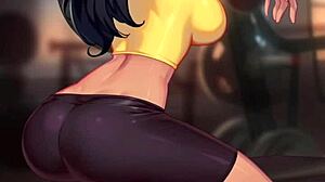 火辣拉丁大屁股大奶妹健身房泳池裸练