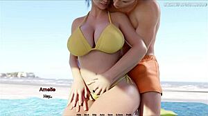 Pervert Stepson Hard for BBW Stepmom Bikini Wants Public Fuck