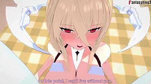 implacable's chubby big tits bounce wildly during hard fucking in azur lane 3d hentai fantasy