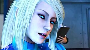 samus aran's zero suit ripped for phazon cock experiments birthday facefuck