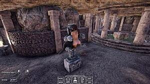 Lara's tight ass stretched to cave size by giant robot cock. 3D hentai game animation anal pounding