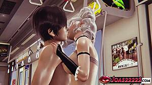 黛安娜巨乳3D动漫POV诱惑！站吻变指奸舔穴狂喷高潮