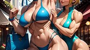 Chun-Li loves flashing her gym body and teasing everyone around