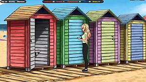 a stranger slathers sunscreen on me then slams huge cock for deep creampie surprise