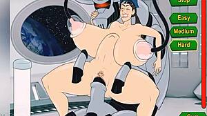 hey robot police girl with huge tits, wanna fuck those melons?