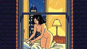 hey, wanna spy on my hot neighbor jerking off to her curves?