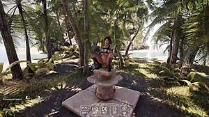 Lara Croft屄润滑巨型假屌 欲火觉醒