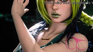 jolyne sex doll's massive ass gets toyed hard