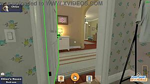 chloe bounces in jumping jacks during my sexy neighbour 2 ep2 gameplay