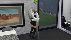 Two Blonde Girlfriends Fuck Each Other's Asses Hard!