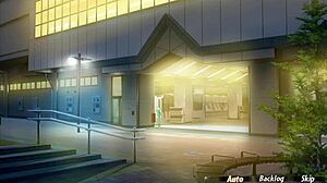 young gal teases old man in miho's route gameplay