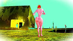 可爱机器人娃娃脱衣挑逗翘臀特写RTX 60FPS