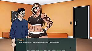 lockdown dom's goth curvy big tits girl gives fat blowjob