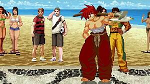 mugen sean relentlessly drills pussy cowgirl style on beach