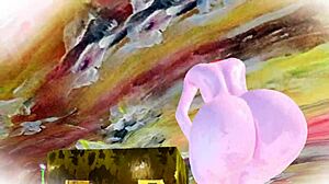 Cute Robot Doll Strips Teasing Her Curvy Ass in Closeup RTX 60FPS