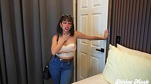 Big Ass Coworker Insists on No Condom Raw Pounding