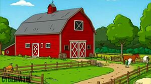 Married Housewife Slut Fucked by BBC in Barn While Cuck Husband Barbecues