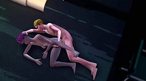 young couple fucks secretly while mulatto wife slurps cock in private