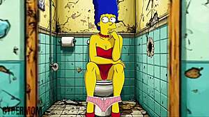 Married Housewife Fucked Through Gloryhole in Public Restroom