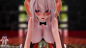 弱音哈库怀孕大奶骑乘巨黑怪屌狂舞！