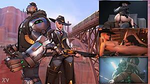 守望先锋艾希最野群P到处爆炸！