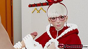 elf tomoki jerks big dick pov sloppy blows it then gloryhole cums in mouth