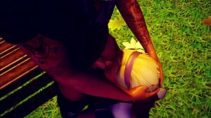 is megans little 18yo blonde secret an interracial outdoor hentai fuck with megan clark?